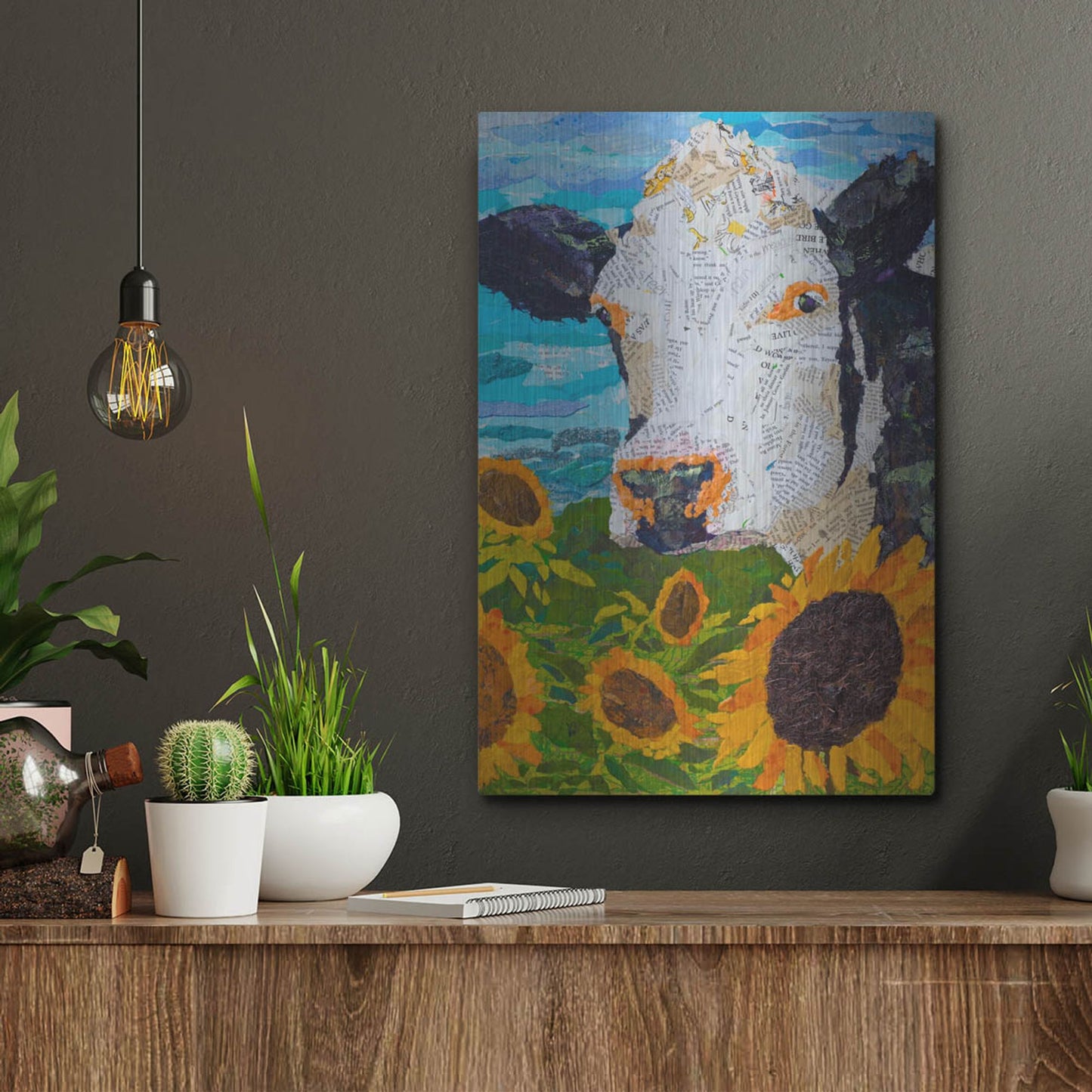 Luxe Metal Art 'Buttercup 2' by St. Hilaire Elizabeth, Metal Wall Art,12x16