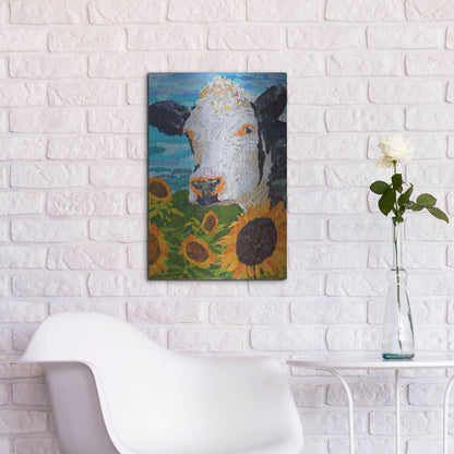 Luxe Metal Art 'Buttercup 2' by St. Hilaire Elizabeth, Metal Wall Art,16x24