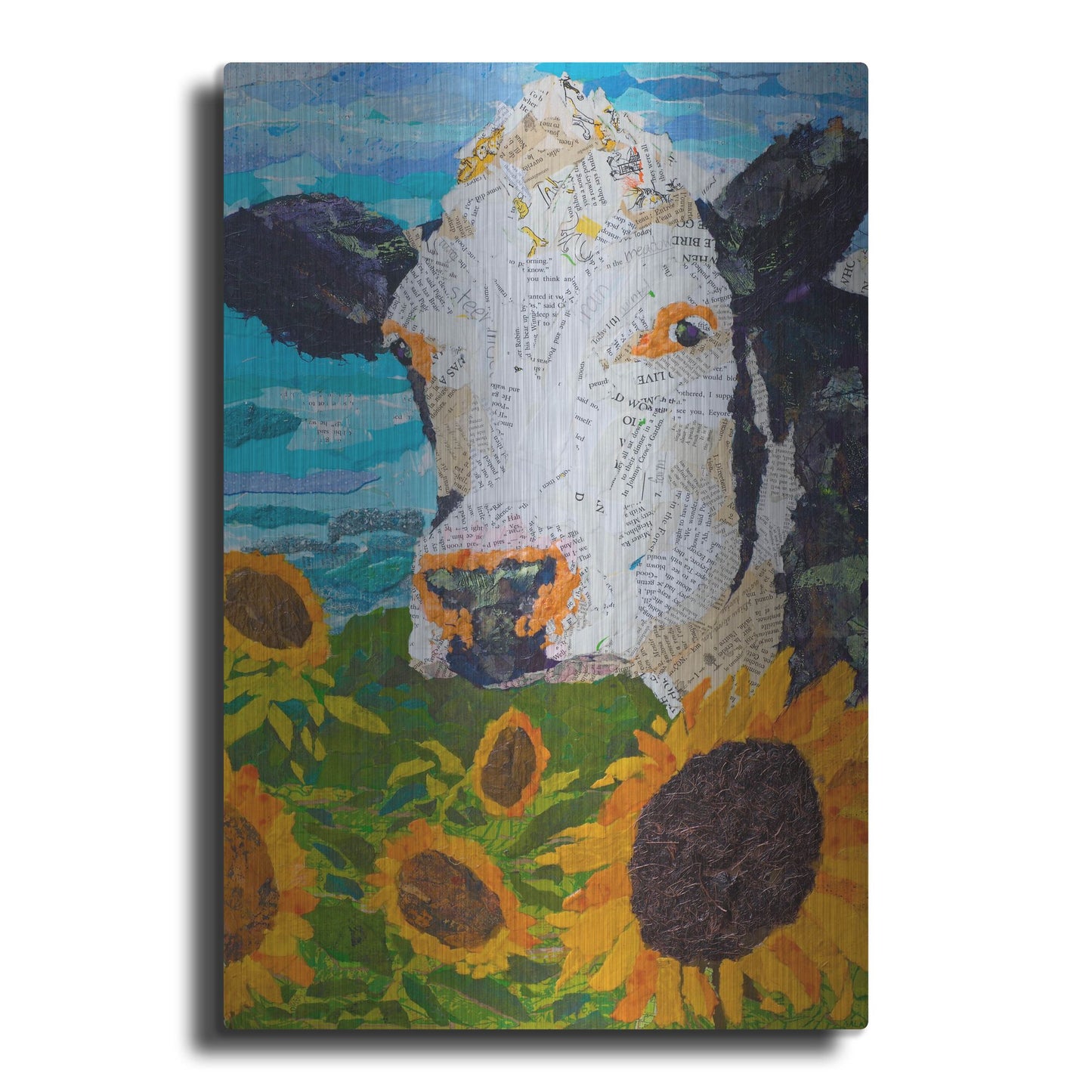 Luxe Metal Art 'Buttercup 2' by St. Hilaire Elizabeth, Metal Wall Art