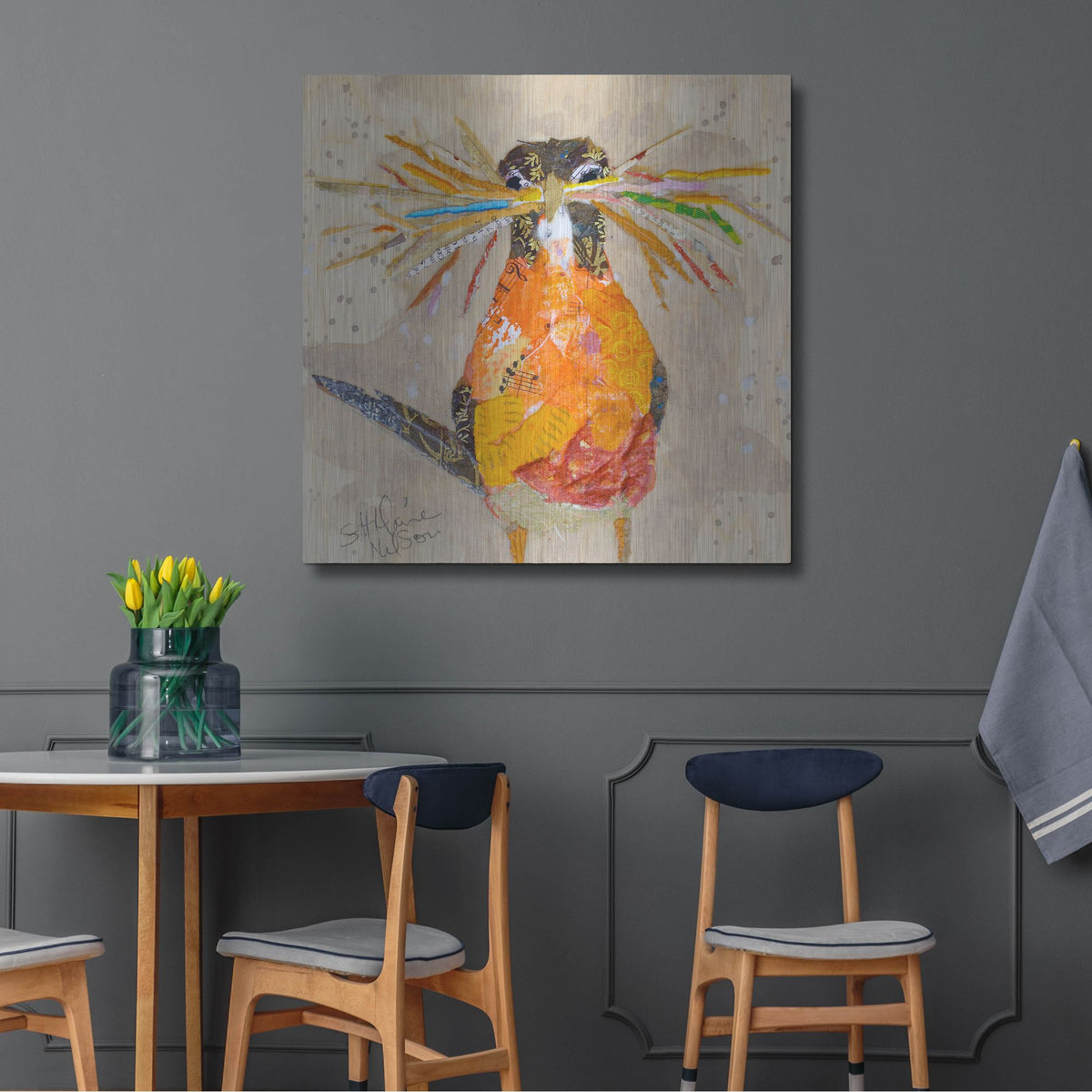 Luxe Metal Art 'Hope II' by St. Hilaire Elizabeth, Metal Wall Art,36x36