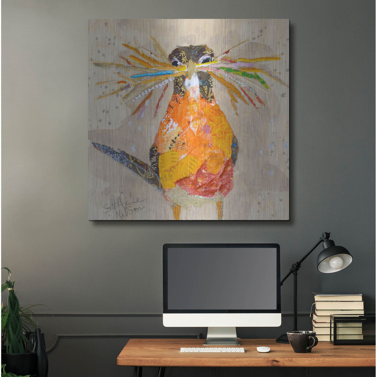 Luxe Metal Art 'Hope II' by St. Hilaire Elizabeth, Metal Wall Art,36x36
