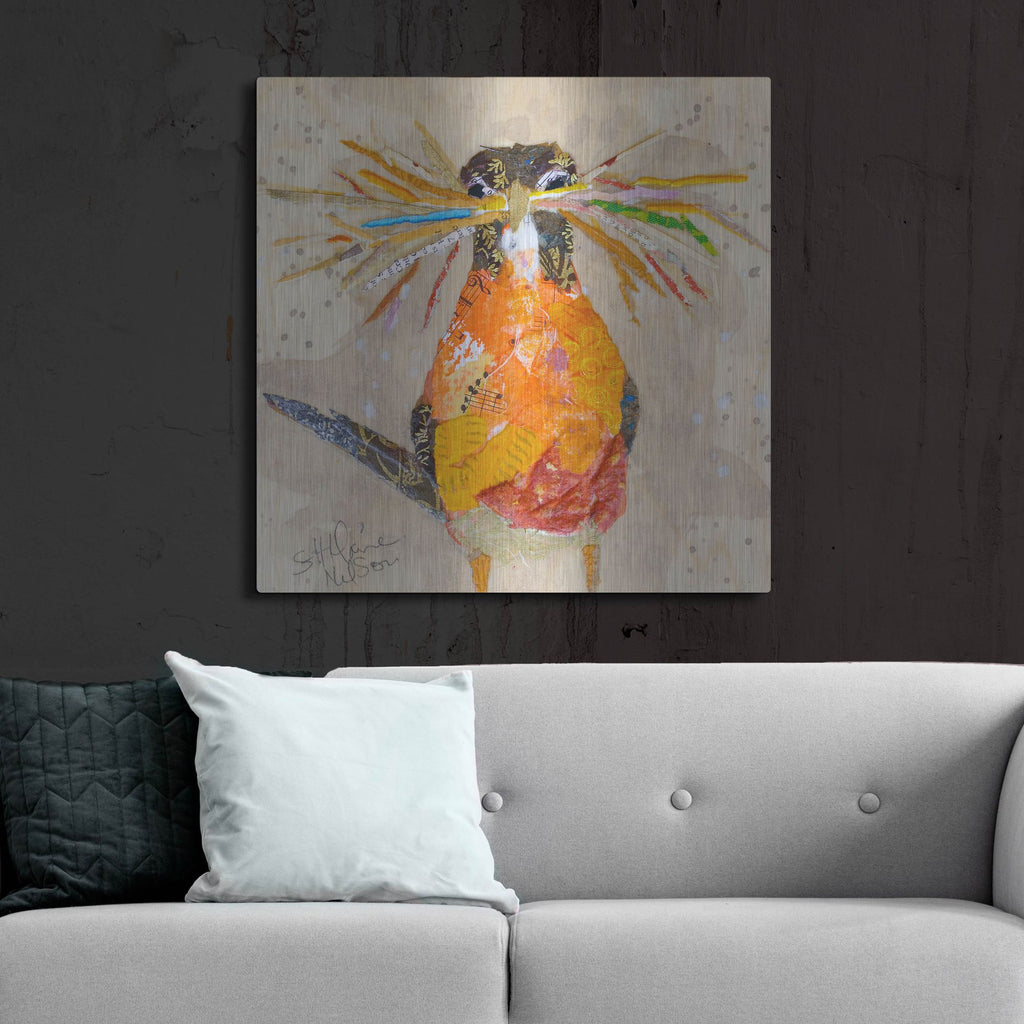 Luxe Metal Art 'Hope II' by St. Hilaire Elizabeth, Metal Wall Art,36x36