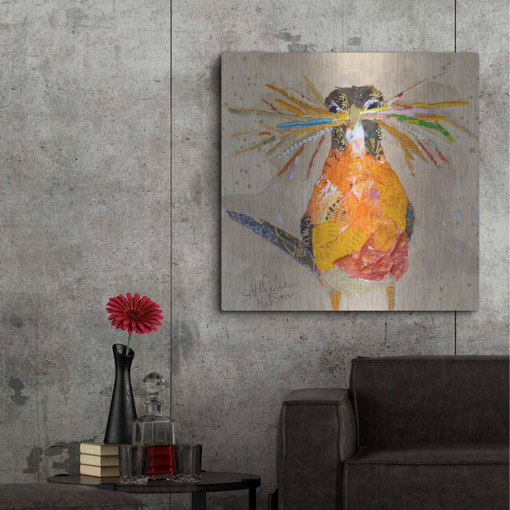 Luxe Metal Art 'Hope II' by St. Hilaire Elizabeth, Metal Wall Art,36x36