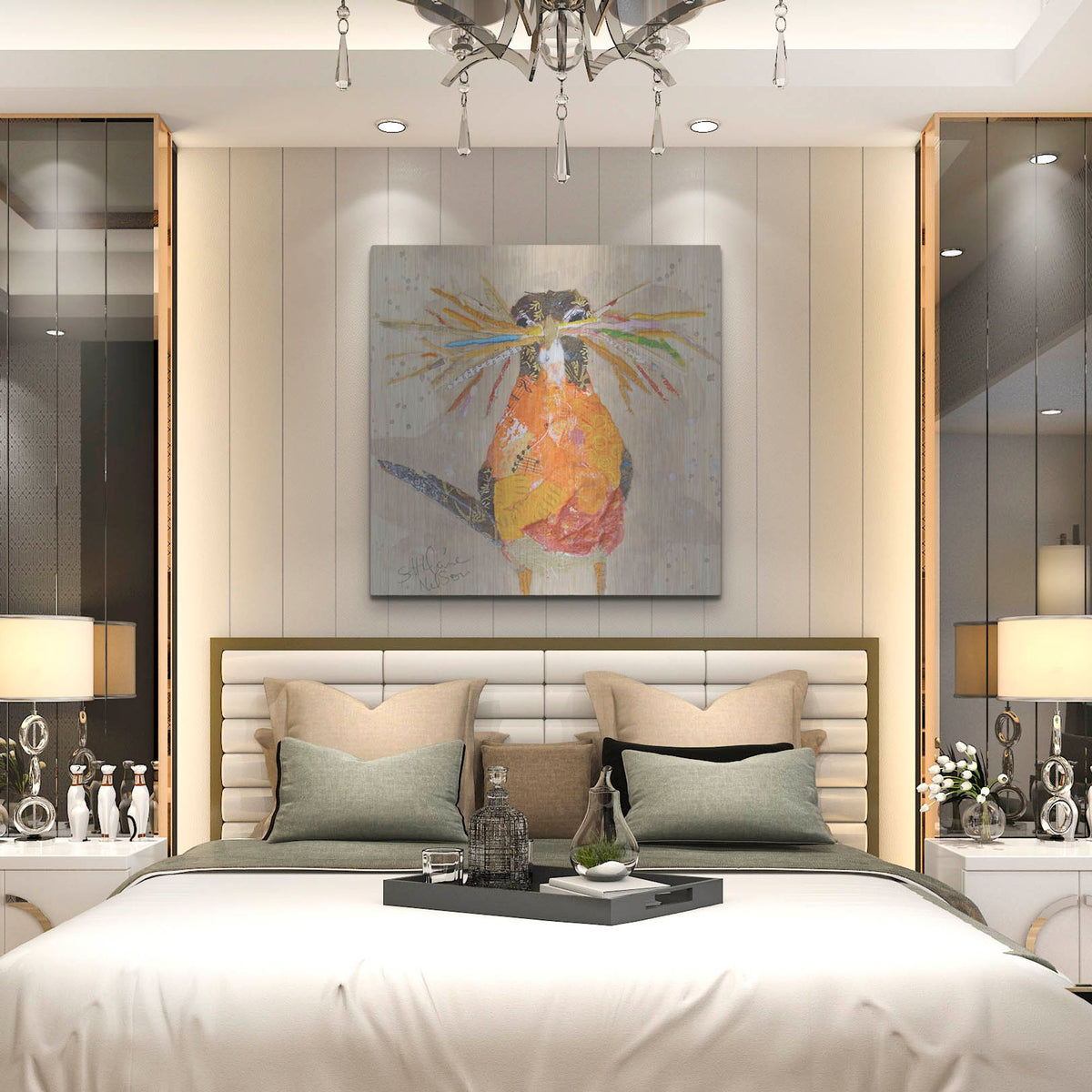 Luxe Metal Art 'Hope II' by St. Hilaire Elizabeth, Metal Wall Art,36x36