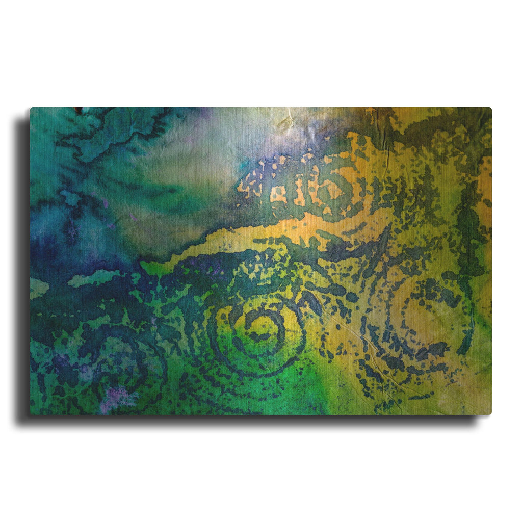 Luxe Metal Art 'Paper 7' by St. Hilaire Elizabeth, Metal Wall Art