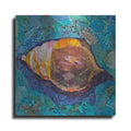 Luxe Metal Art 'Blue Spiral' by St. Hilaire Elizabeth, Metal Wall Art