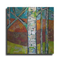 Luxe Metal Art 'Fall Trees 2' by St. Hilaire Elizabeth, Metal Wall Art