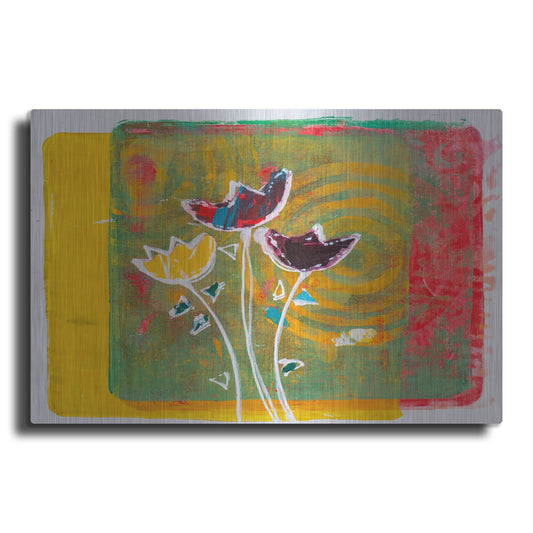 Luxe Metal Art 'Citrus Blooms' by St. Hilaire Elizabeth, Metal Wall Art