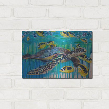 Luxe Metal Art 'Lucys Luck' by St. Hilaire Elizabeth, Metal Wall Art,16x12