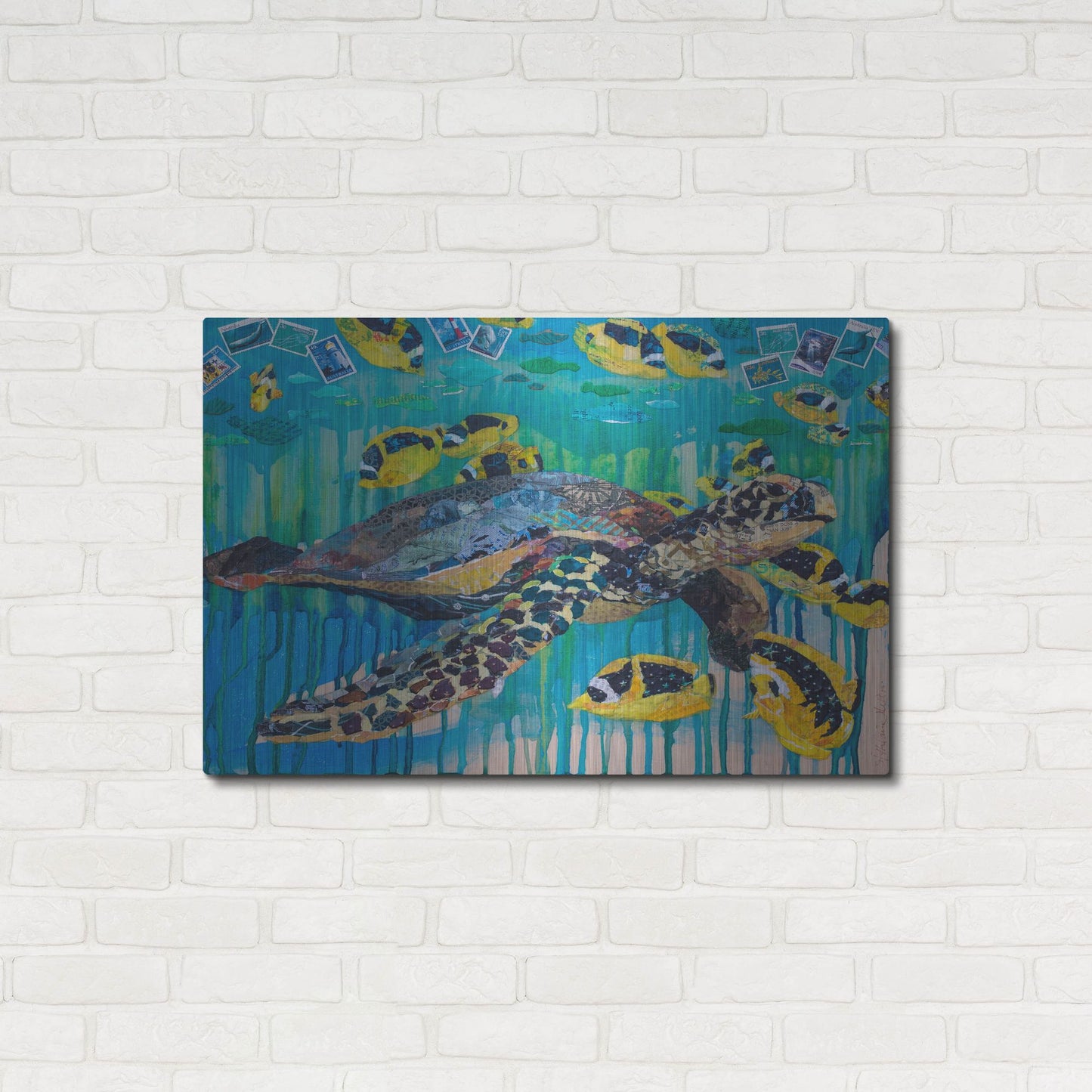 Luxe Metal Art 'Lucys Luck' by St. Hilaire Elizabeth, Metal Wall Art,36x24