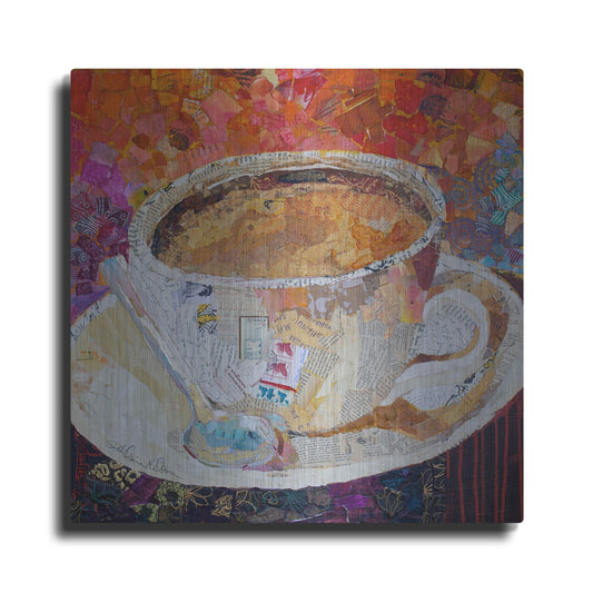 Luxe Metal Art 'Cup of Conversation' by St. Hilaire Elizabeth, Metal Wall Art