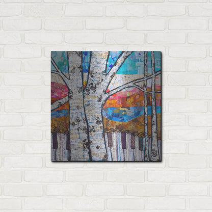 Luxe Metal Art 'Birch Keys 2' by St. Hilaire Elizabeth, Metal Wall Art,24x24