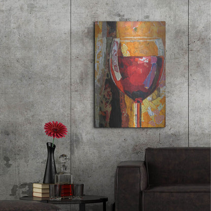 Luxe Metal Art 'Vino' by St. Hilaire Elizabeth, Metal Wall Art,24x36