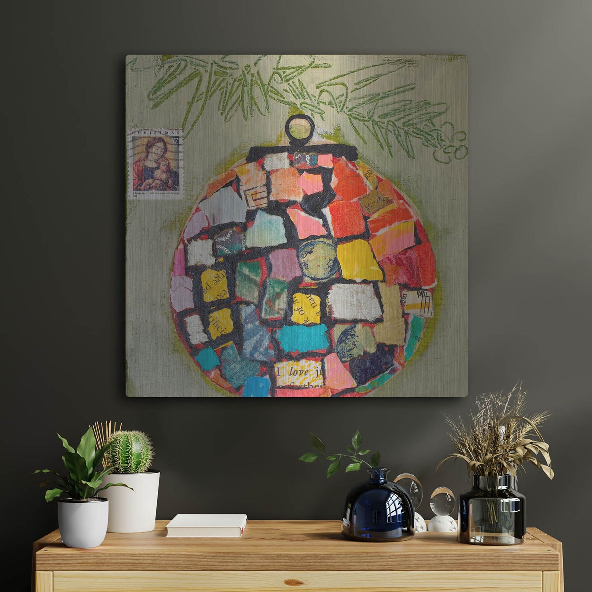 Luxe Metal Art '37 Cents' by St. Hilaire Elizabeth, Metal Wall Art,24x24