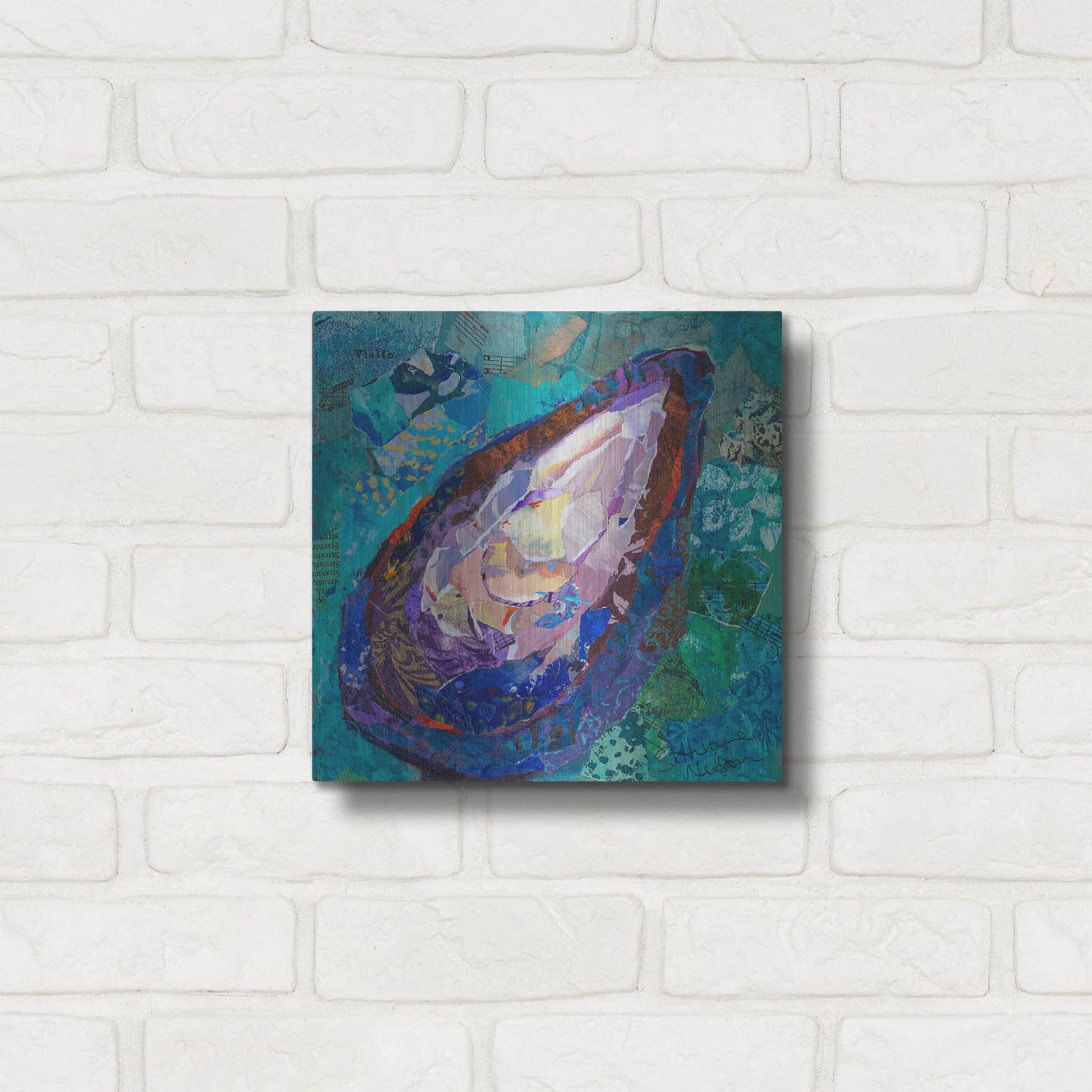 Luxe Metal Art 'Muscle' by St. Hilaire Elizabeth, Metal Wall Art,12x12