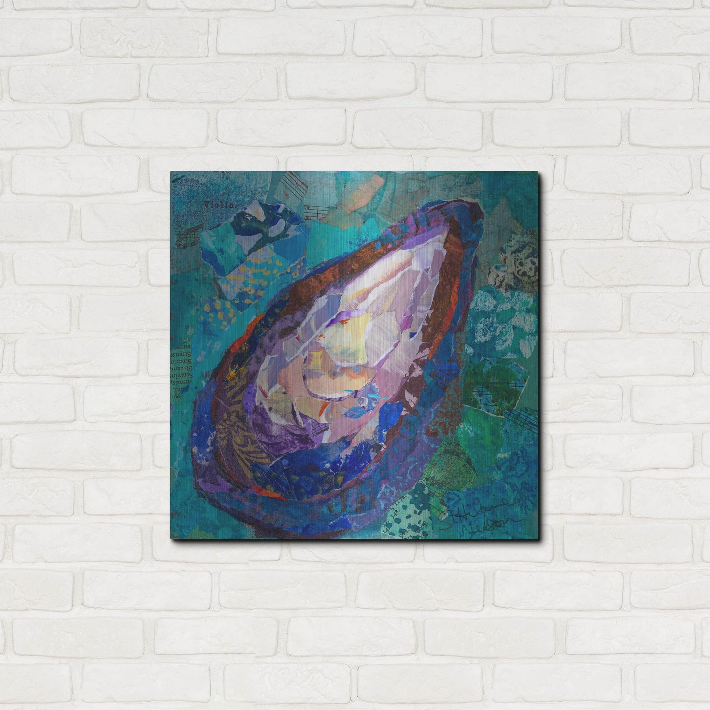 Luxe Metal Art 'Muscle' by St. Hilaire Elizabeth, Metal Wall Art,24x24