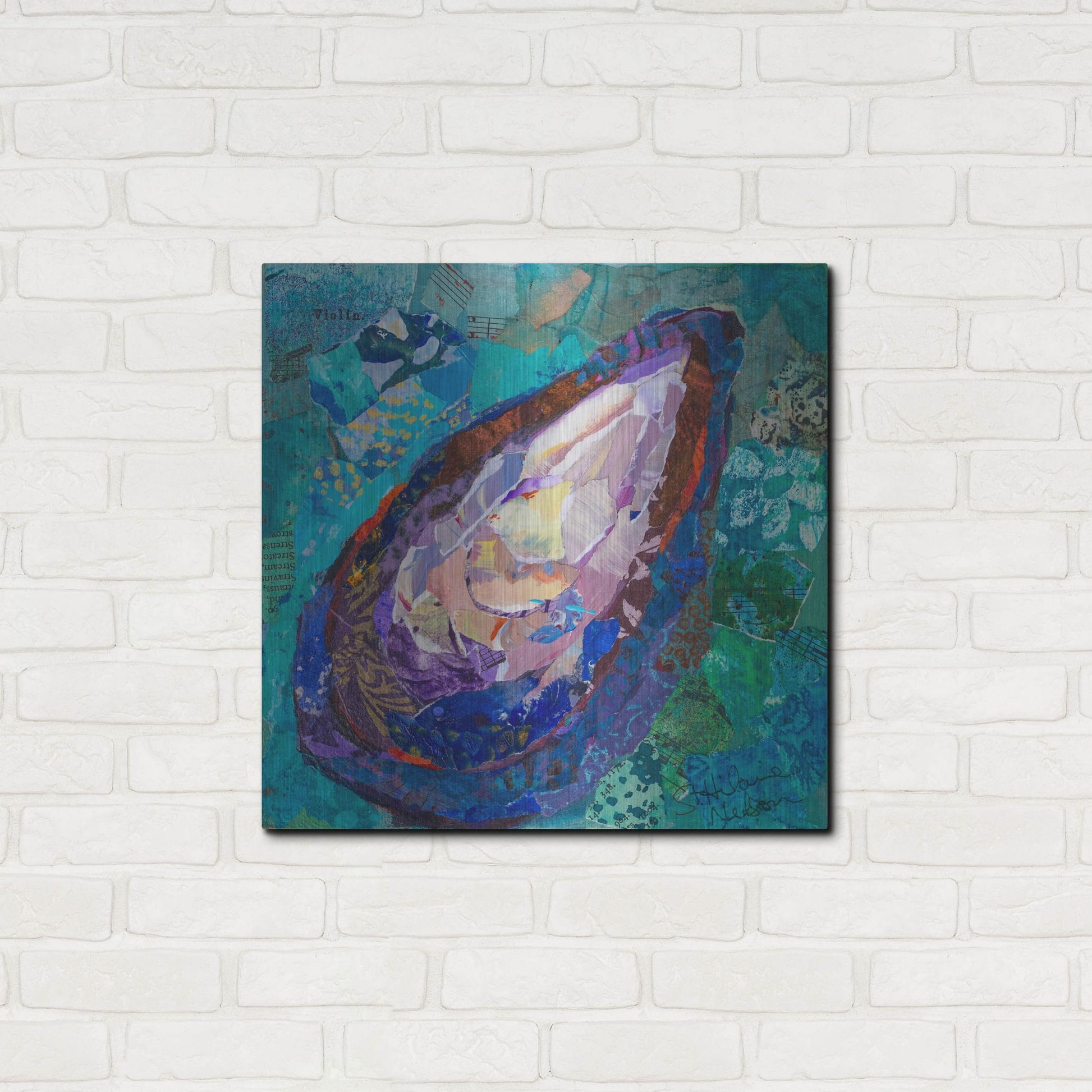 Luxe Metal Art 'Muscle' by St. Hilaire Elizabeth, Metal Wall Art,24x24