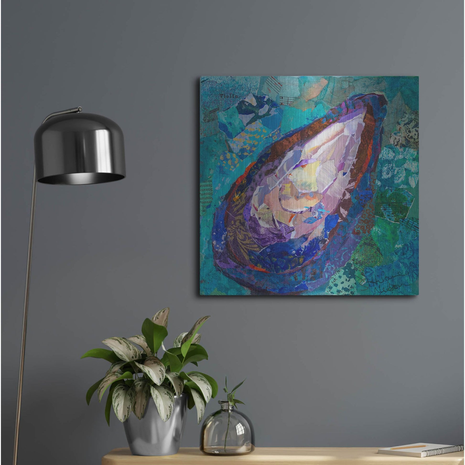 Luxe Metal Art 'Muscle' by St. Hilaire Elizabeth, Metal Wall Art,24x24