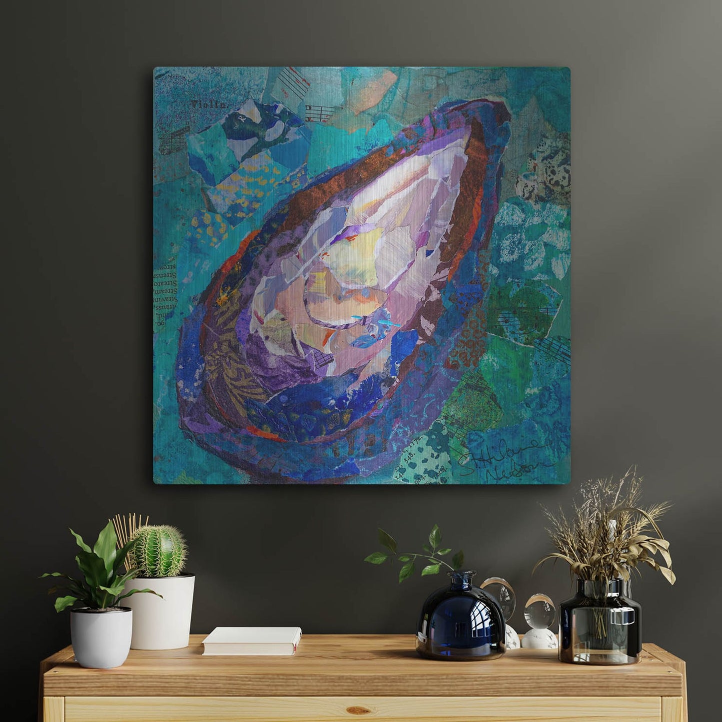 Luxe Metal Art 'Muscle' by St. Hilaire Elizabeth, Metal Wall Art,24x24