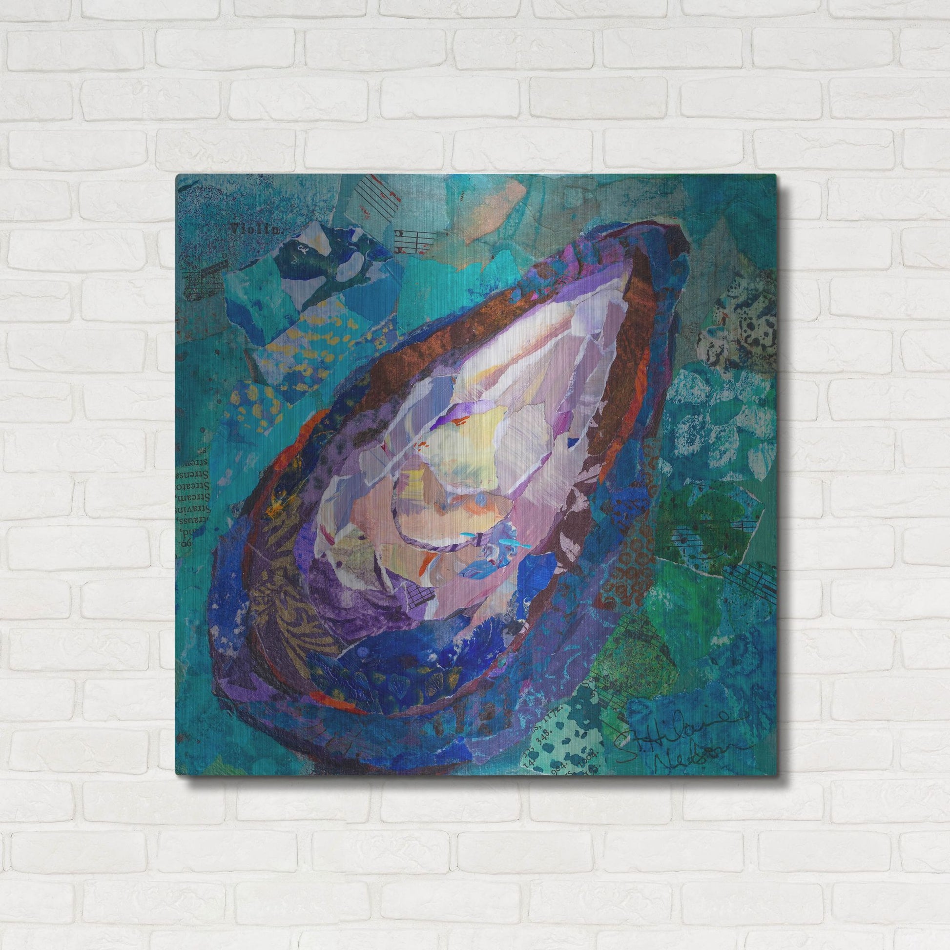 Luxe Metal Art 'Muscle' by St. Hilaire Elizabeth, Metal Wall Art,36x36