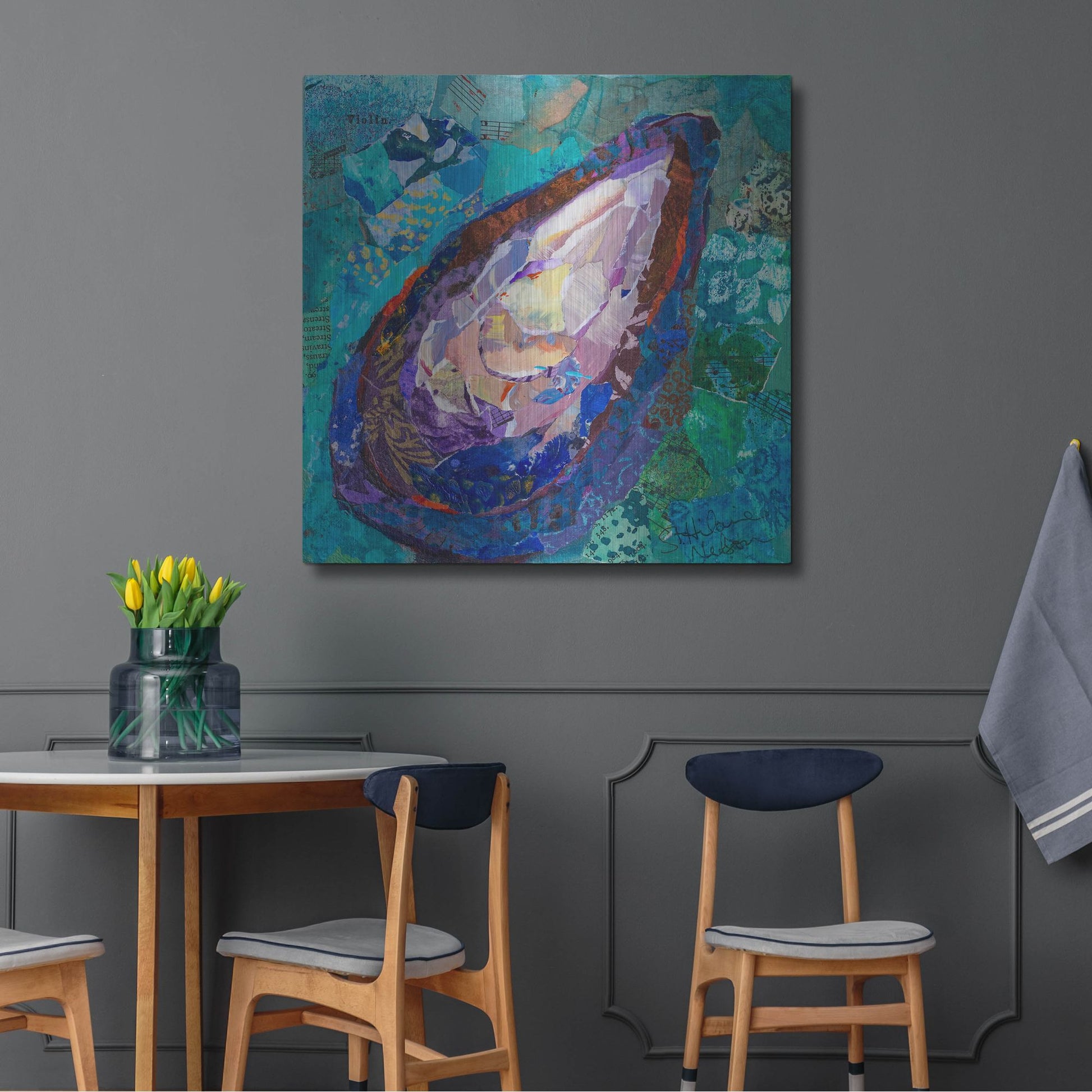 Luxe Metal Art 'Muscle' by St. Hilaire Elizabeth, Metal Wall Art,36x36