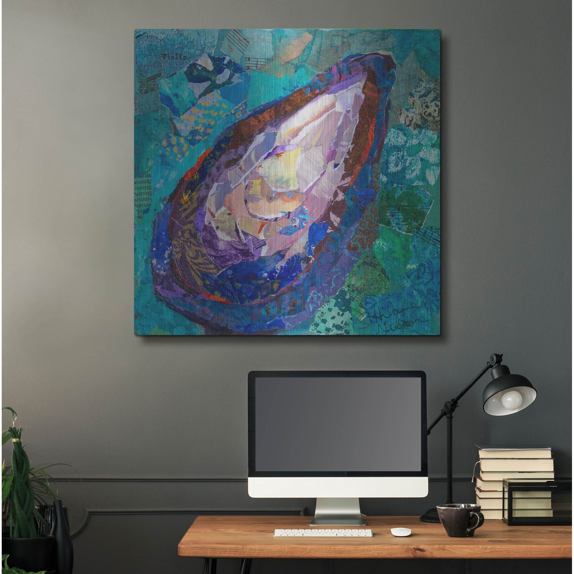 Luxe Metal Art 'Muscle' by St. Hilaire Elizabeth, Metal Wall Art,36x36