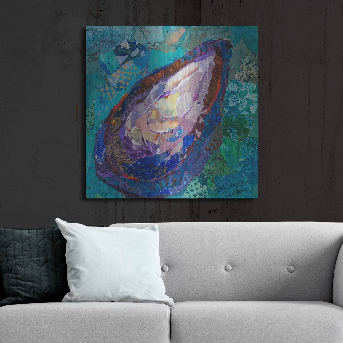 Luxe Metal Art 'Muscle' by St. Hilaire Elizabeth, Metal Wall Art,36x36