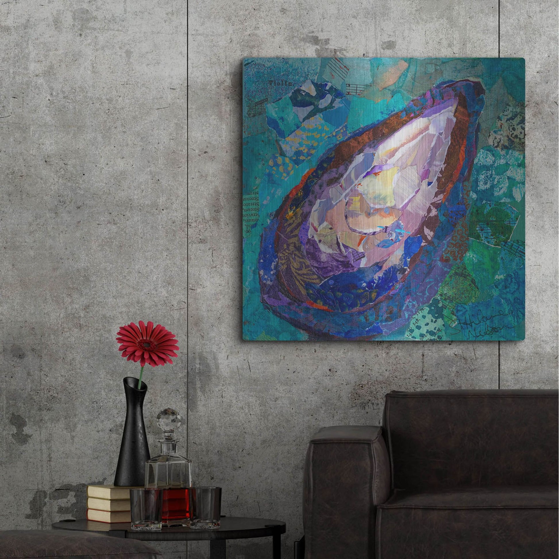 Luxe Metal Art 'Muscle' by St. Hilaire Elizabeth, Metal Wall Art,36x36