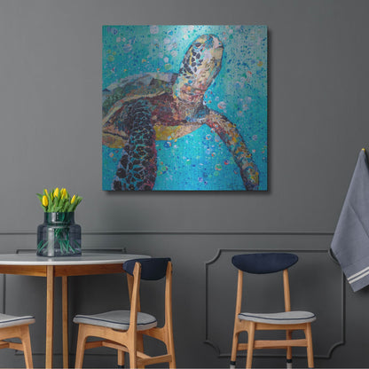 Luxe Metal Art 'Water Baby' by St. Hilaire Elizabeth, Metal Wall Art,36x36