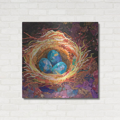 Luxe Metal Art 'Home' by St. Hilaire Elizabeth, Metal Wall Art,36x36