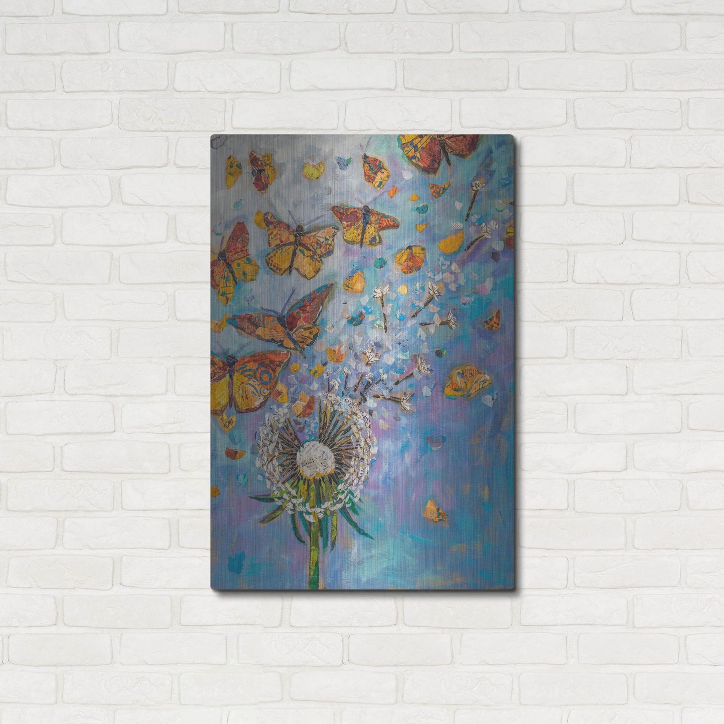 Luxe Metal Art 'Monarch Migration A' by St. Hilaire Elizabeth, Metal Wall Art,24x36