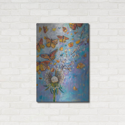 Luxe Metal Art 'Monarch Migration A' by St. Hilaire Elizabeth, Metal Wall Art,24x36