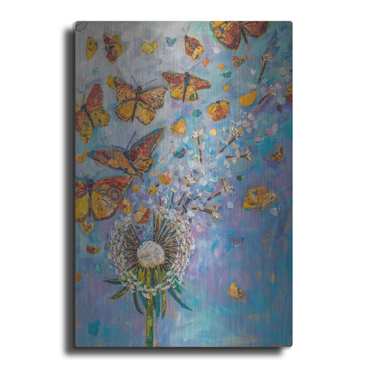 Luxe Metal Art 'Monarch Migration A' by St. Hilaire Elizabeth, Metal Wall Art