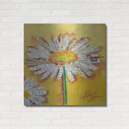 Luxe Metal Art 'He Loves Me' by St. Hilaire Elizabeth, Metal Wall Art,36x36