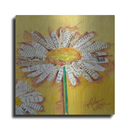 Luxe Metal Art 'He Loves Me' by St. Hilaire Elizabeth, Metal Wall Art