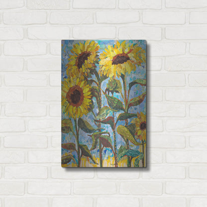 Luxe Metal Art 'Sunny' by St. Hilaire Elizabeth, Metal Wall Art,16x24