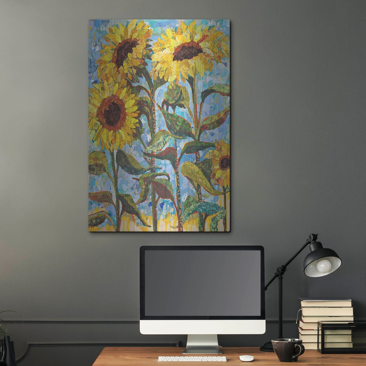 Luxe Metal Art 'Sunny' by St. Hilaire Elizabeth, Metal Wall Art,24x36