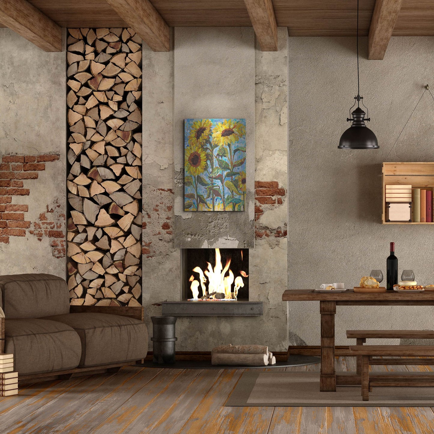 Luxe Metal Art 'Sunny' by St. Hilaire Elizabeth, Metal Wall Art,24x36