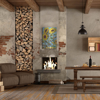 Luxe Metal Art 'Sunny' by St. Hilaire Elizabeth, Metal Wall Art,24x36