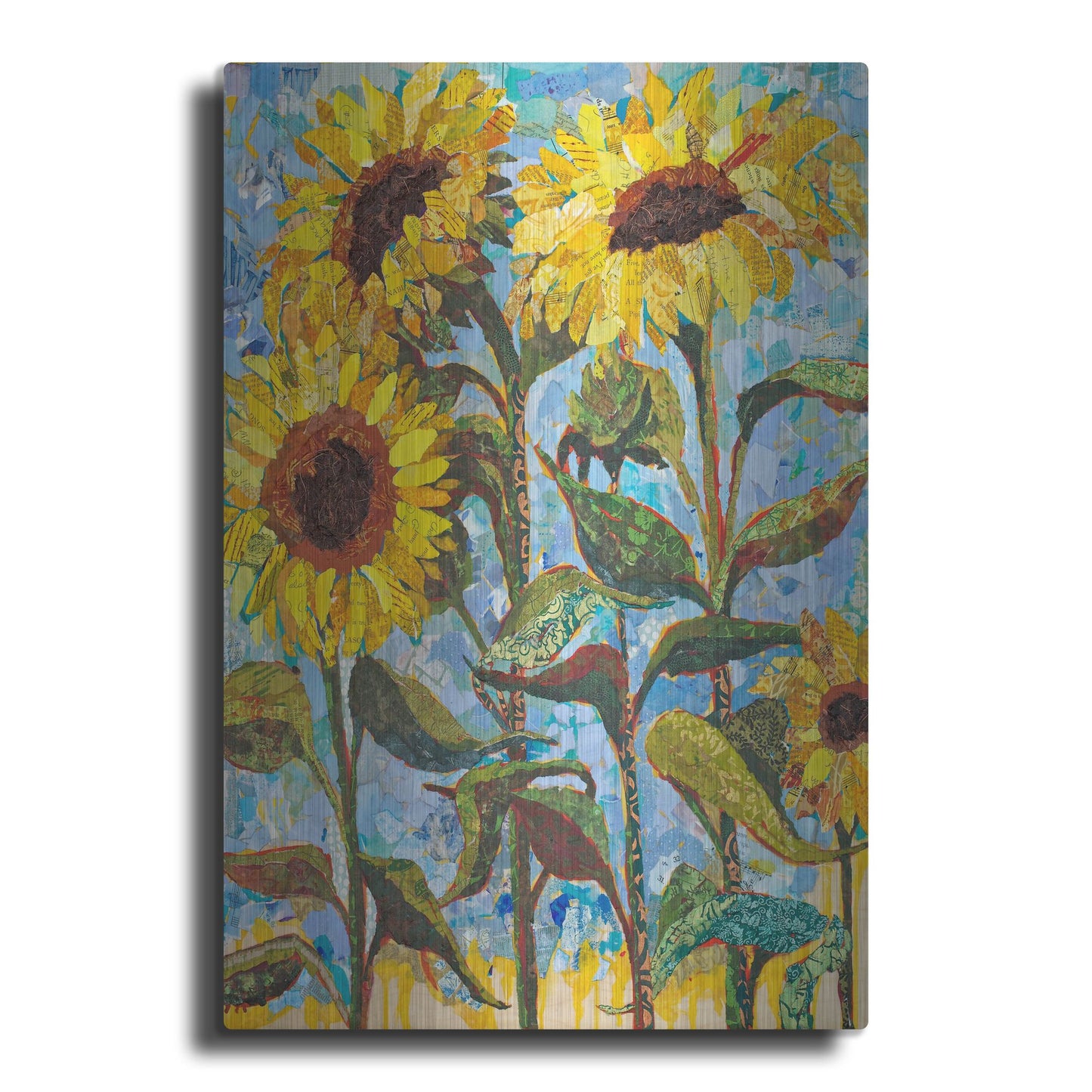 Luxe Metal Art 'Sunny' by St. Hilaire Elizabeth, Metal Wall Art