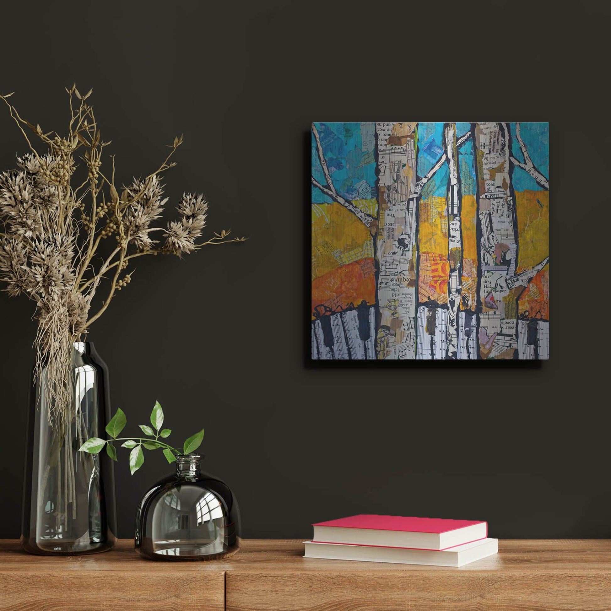 Luxe Metal Art 'Wild White 2' by St. Hilaire Elizabeth, Metal Wall Art,12x12