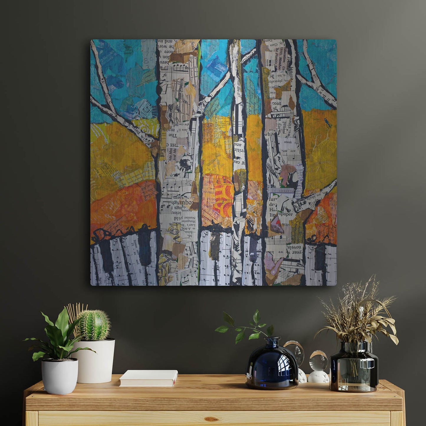 Luxe Metal Art 'Wild White 2' by St. Hilaire Elizabeth, Metal Wall Art,24x24