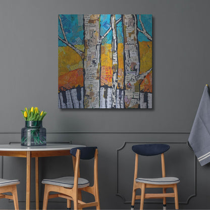 Luxe Metal Art 'Wild White 2' by St. Hilaire Elizabeth, Metal Wall Art,36x36