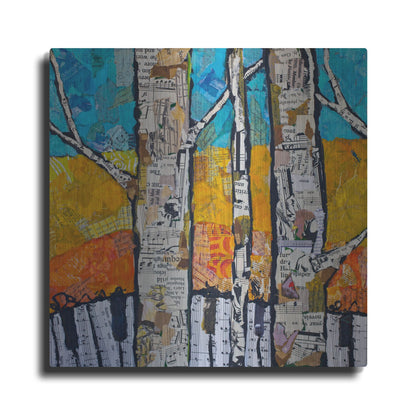 Luxe Metal Art 'Wild White 2' by St. Hilaire Elizabeth, Metal Wall Art