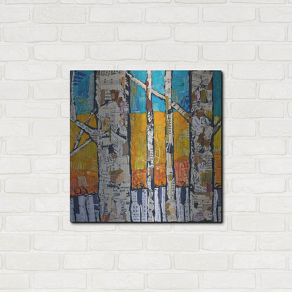 Luxe Metal Art 'Wild White 1' by St. Hilaire Elizabeth, Metal Wall Art,24x24