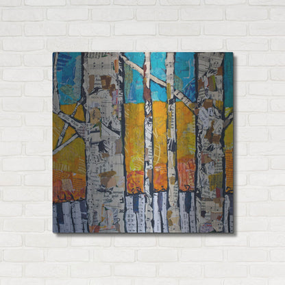 Luxe Metal Art 'Wild White 1' by St. Hilaire Elizabeth, Metal Wall Art,36x36