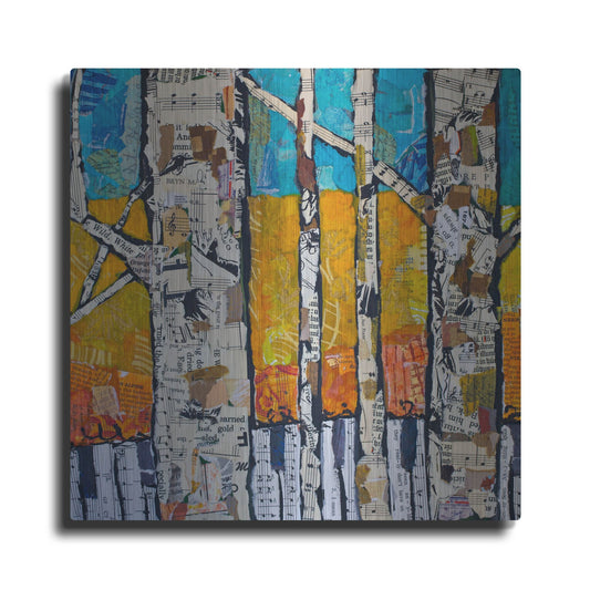 Luxe Metal Art 'Wild White 1' by St. Hilaire Elizabeth, Metal Wall Art