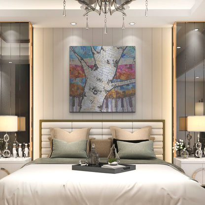 Luxe Metal Art 'Birch Keys 1' by St. Hilaire Elizabeth, Metal Wall Art,36x36