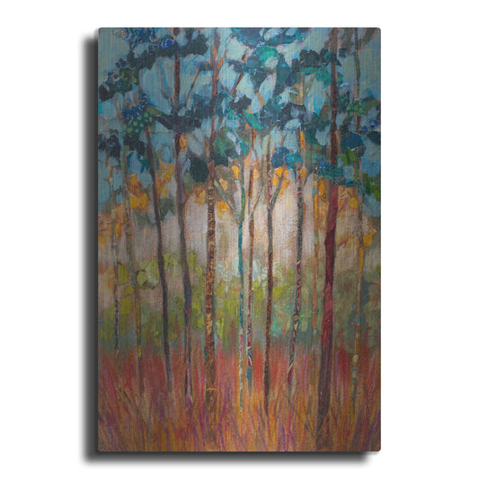 Luxe Metal Art 'Among The Pines' by St. Hilaire Elizabeth, Metal Wall Art