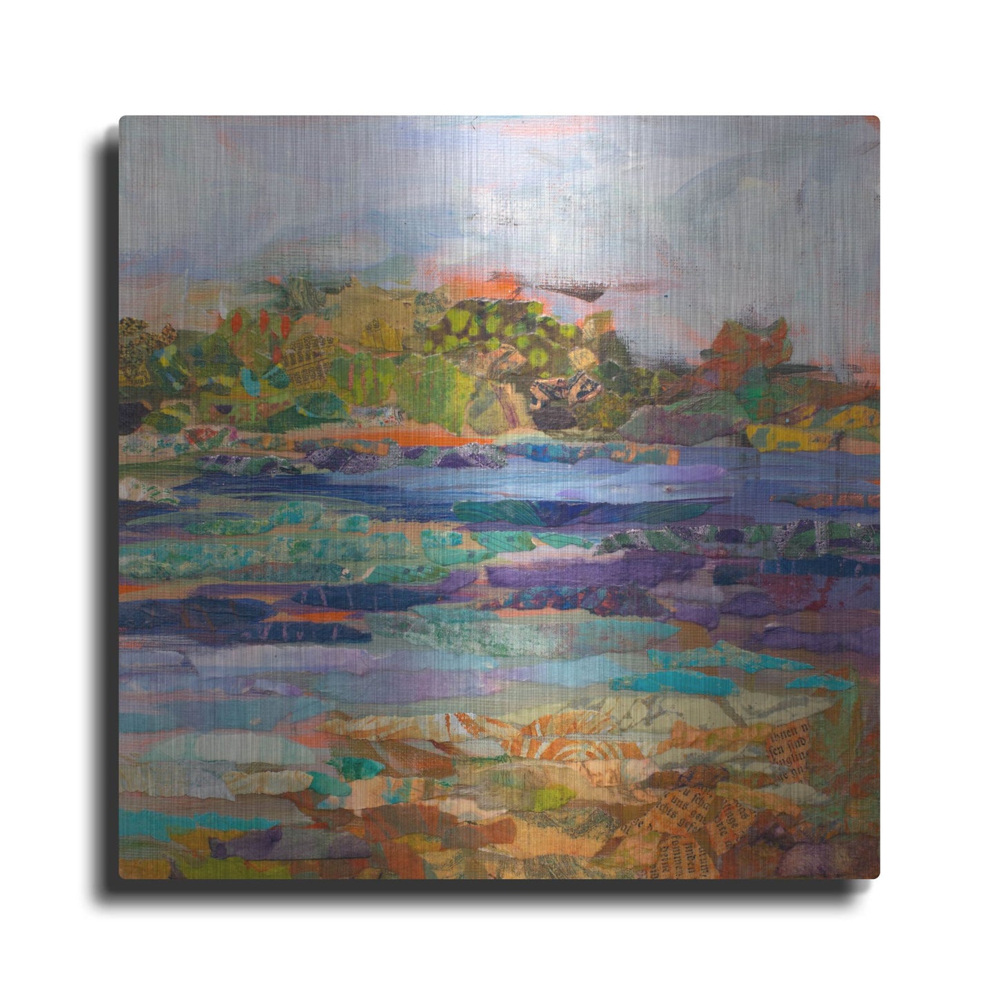 Luxe Metal Art 'Lake Prevatt Right B' by St. Hilaire Elizabeth, Metal Wall Art